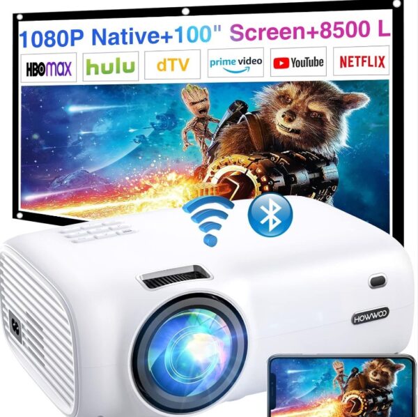 Videobeam Proyector HOWWOO BL43 FULL HD + WIFI + BLUETOOTH + TELON