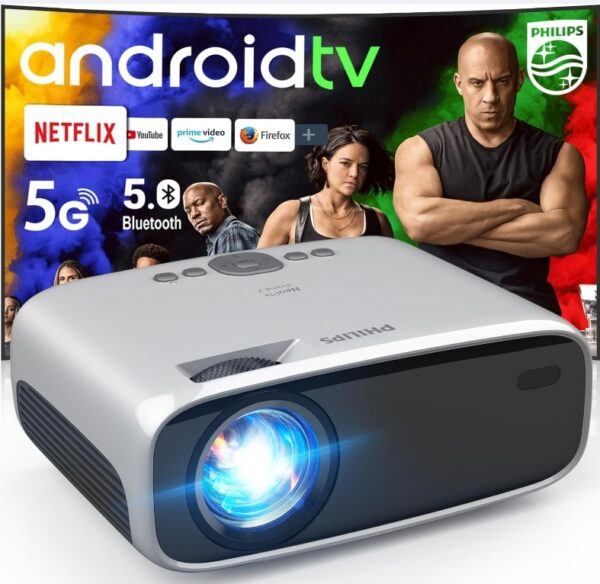 Videobeam Proyector Philips Neopix Prime 2 ANDROID HD 9000 Lúmenes